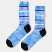 Chaussette Chaussettes bleues et bleu clair (Gauche)