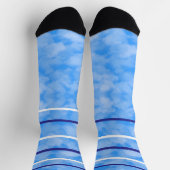 Chaussette Chaussettes bleues et bleu clair (Haut)