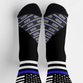 Chaussette Chaussettes Bleues Minces, couleurs du drapeau amé (Haut)