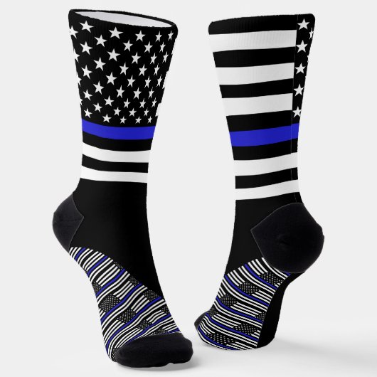 Chaussette Chaussettes Bleues Minces, couleurs du drapeau amé (Angulaire)