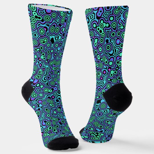 Chaussette Chaussettes Blobs psychédéliques (Angulaire)
