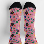 Chaussette Chaussettes boule de Noël rose (Haut)