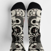 Chaussette Chaussettes Boutons Art Déco (Haut)