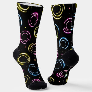 Chaussette Chaussettes Brillantes Motifs Elaborés Sans Coutur
