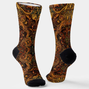 Chaussette Chaussettes Brillantes Motifs Sans Couture Élaboré
