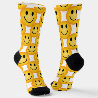 Chaussette Chaussettes Cadeau Imprimées Emoji Visage Smiley H