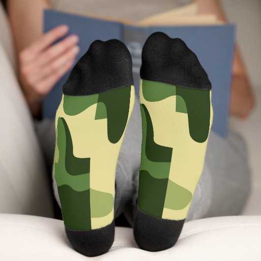 Chaussette Chaussettes Camo Green (Fond)