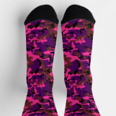 Chaussette Chaussettes Camo Rose Chaud (Haut)