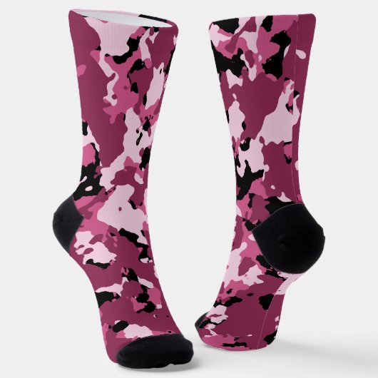 Chaussette Chaussettes Camo Roses (Angulaire)