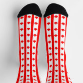 Chaussette Chaussettes Canada, mode patriotique du drapeau ca (Haut)