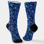 Chaussette Chaussettes Carrés bleues (Angulaire)