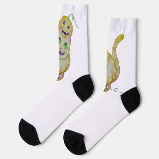 Chaussette Chaussettes Cat-O-Lantern