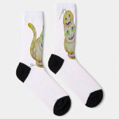 Chaussette Chaussettes Cat-O-Lantern (Droite)