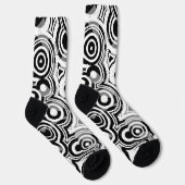 Chaussette chaussettes cercles abstraits (Droite)