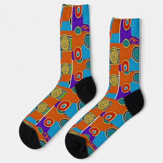 Chaussette Chaussettes Cercles Abstraits (Gauche)
