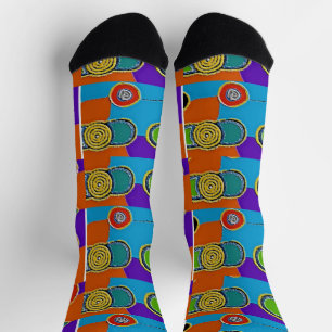 Chaussette Chaussettes Cercles Abstraits