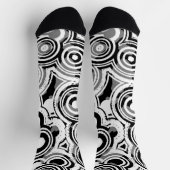 Chaussette chaussettes cercles abstraits (Haut)
