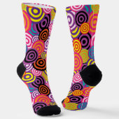 Chaussette chaussettes cercles psychédéliques (Angulaire)