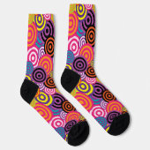 Chaussette chaussettes cercles psychédéliques (Droite)
