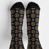 Chaussette chaussettes cercles vintage (Haut)