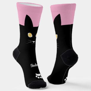 Chaussette Chaussettes Chat Noir Cadeau pour les Amateurs de