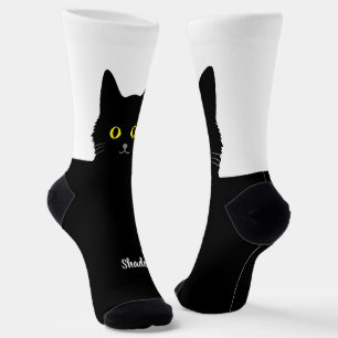 Chaussette Chaussettes Chat Noir Cadeau pour les Amateurs de 