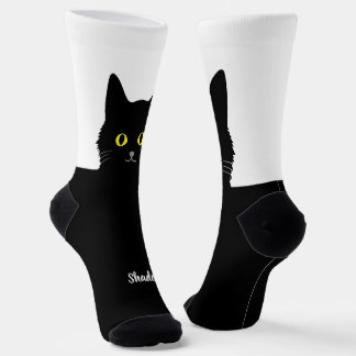 Chaussette Chaussettes Chat Noir Cadeau pour les Amateurs de
