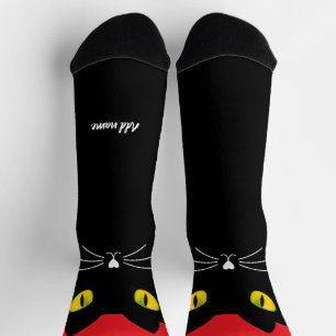 Chaussette Chaussettes Chat Noir Cadeau pour les Amateurs de