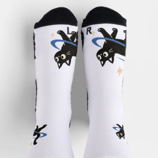 Chaussette Chaussettes chat noir fantaisiste