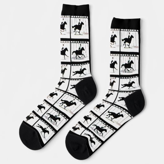 Chaussette Chaussettes - Cheval en mouvement (Gauche)