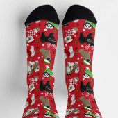 Chaussette Chaussettes Chih Tzu Chiens Noël (Haut)