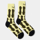 Chaussette Chaussettes Chocolat Labrador Chien Design (Droite)
