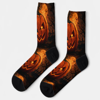 Chaussette Chaussettes Citrouille d'Halloween Effrayantes – J