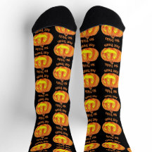 Chaussettes Citrouille Pas de Farces Rien que des