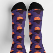 Chaussette Chaussettes Citrouille rétro "Happy Halloween" - V (Haut)