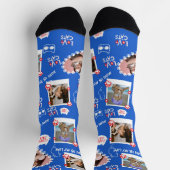 Chaussette Chaussettes Collage Photo de Chat de Compagnie Per (Haut)