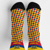 Chaussette Chaussettes Colombie, drapeau colombien mode / spo (Haut)
