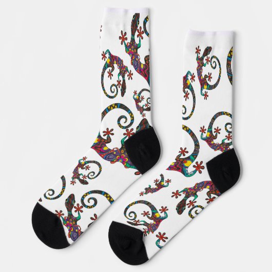 Chaussette Chaussettes colorées Gecko (Gauche)