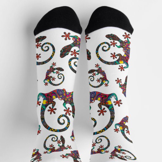 Chaussette Chaussettes colorées Gecko (Haut)