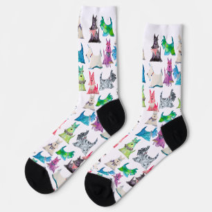 Chaussette Chaussettes Colorées Scottie