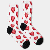 Chaussette Chaussettes colorées Valentine's Day Hearts (Droite)