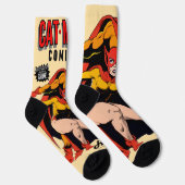 Chaussette Chaussettes Comics CAT-MAN (Droite)