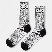 Chaussette Chaussettes Comics CRACK des années 40 (Gauche)