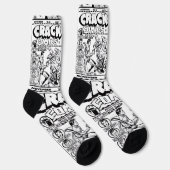 Chaussette Chaussettes Comics CRACK des années 40 (Droite)