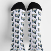 Chaussette Chaussettes Comiques de Geai de Steller (Haut)