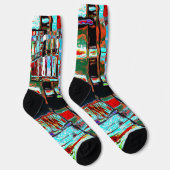Chaussette Chaussettes – Conception Abstraite de Reflet de l' (Droite)
