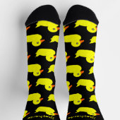 Chaussette Chaussettes Conception canard en caoutchouc jaune (Haut)