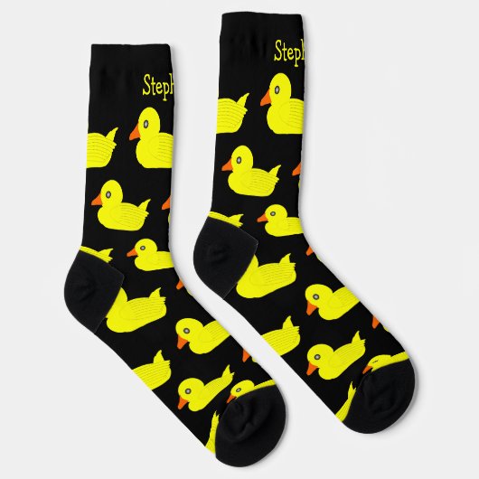 Chaussette Chaussettes Conception canard en caoutchouc jaune (Droite)