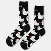 Chaussette Chaussettes Conception de canard blanc (Gauche)