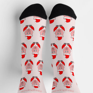 Chaussette Chaussettes Conception de cochon de Noël